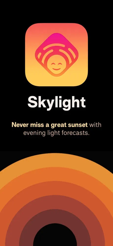 startuptile Skylight Forecast-Never miss a great sunset with evening light forecasts.