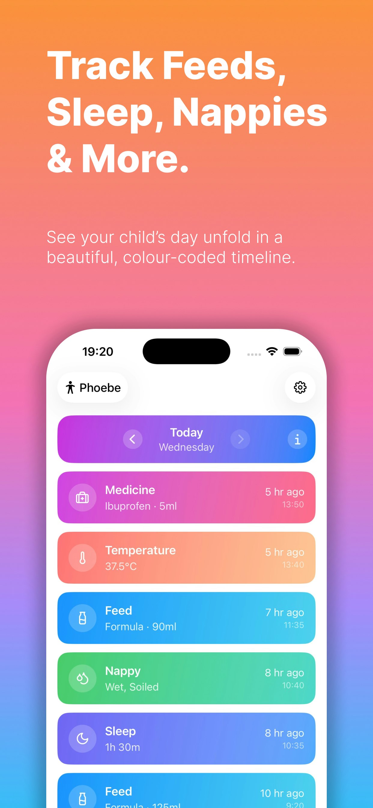 Puffling - Baby Event Tracking - Screenshot 2 showing product features and functionality