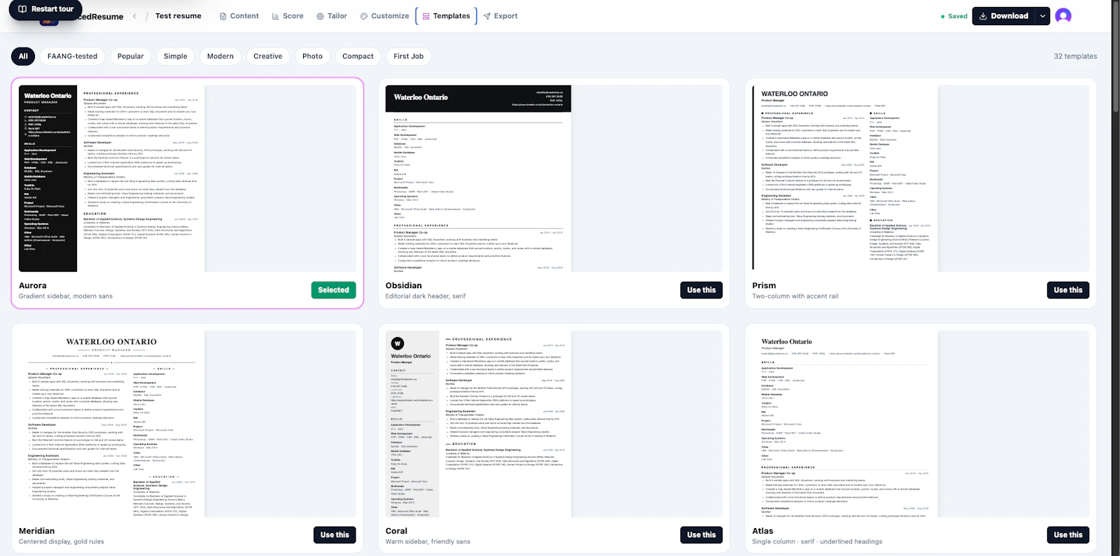 JuicedResume screenshot 5