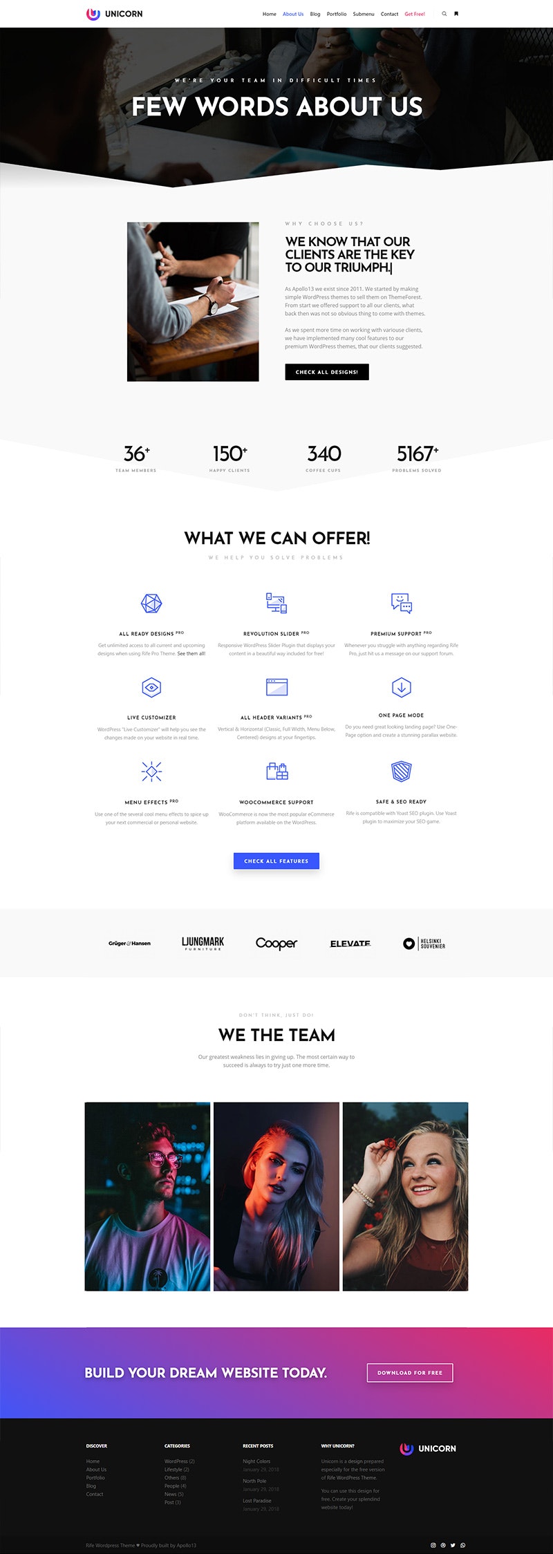 Rife WordPress Theme gallery image