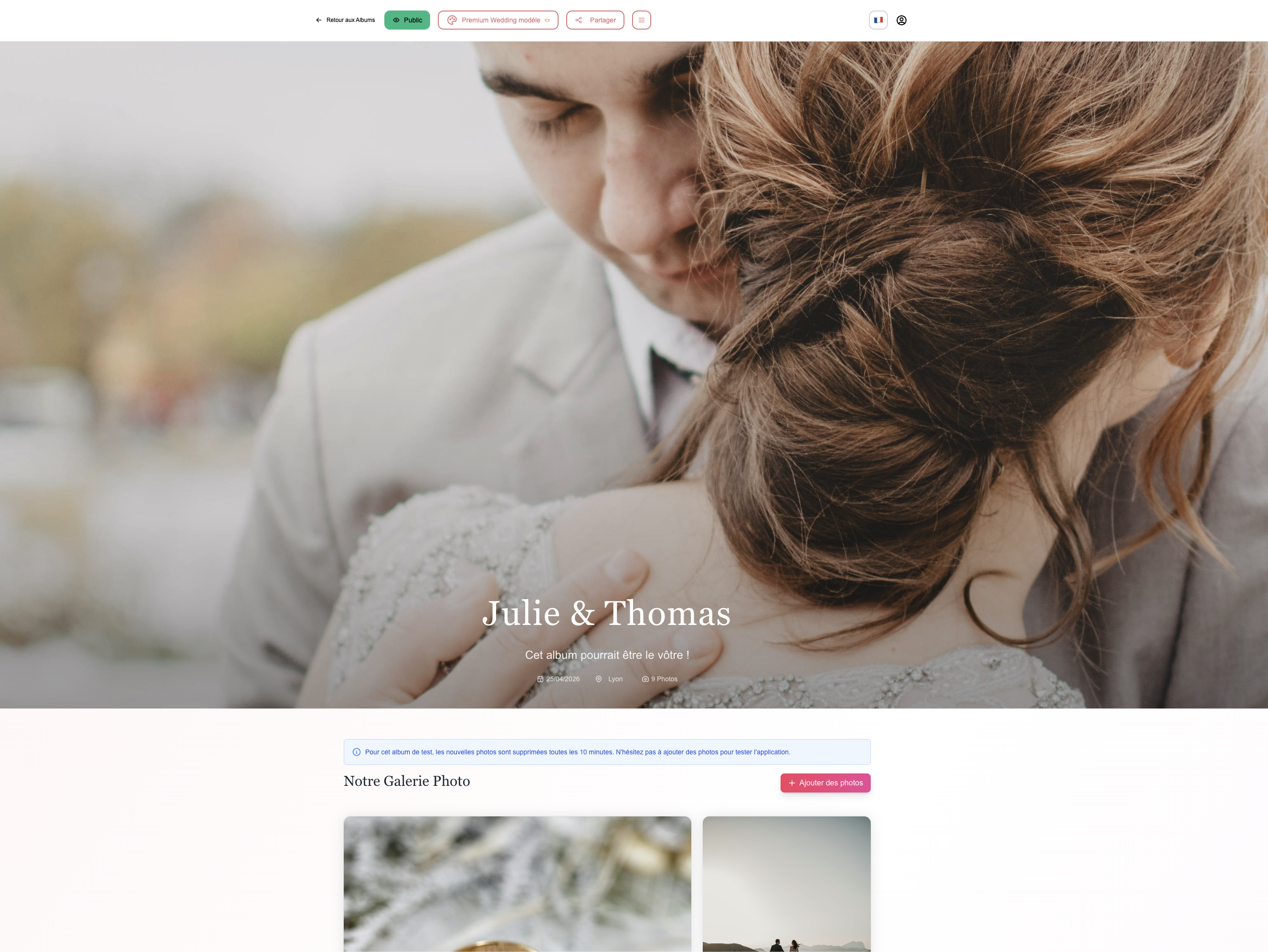 Média Album d'amour - Collectez facilement toutes vos photos de mariage 1