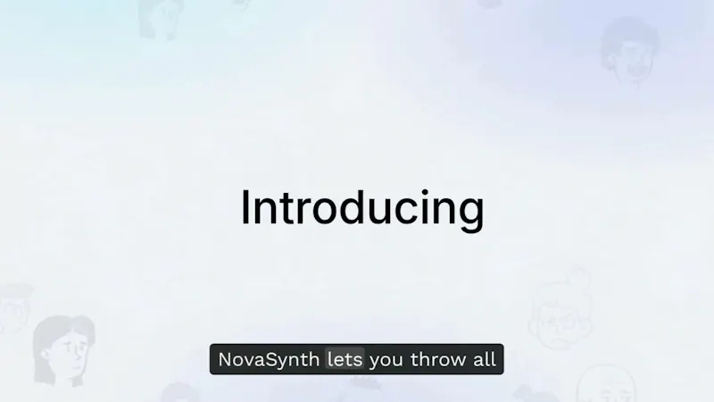 NovaSynth by Noveum screenshot 1 (video preview)