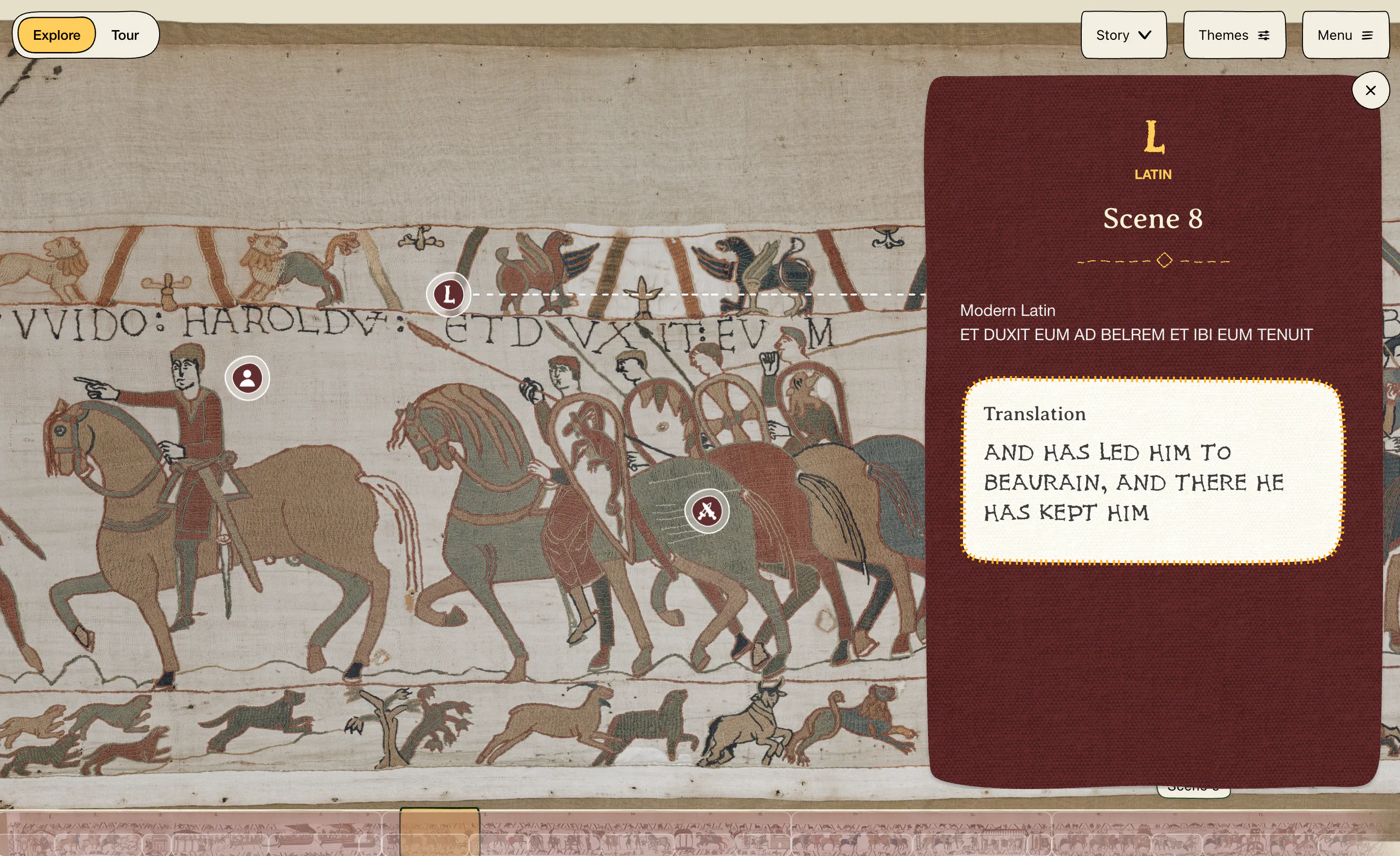 The Bayeux Tapestry online experience gallery image