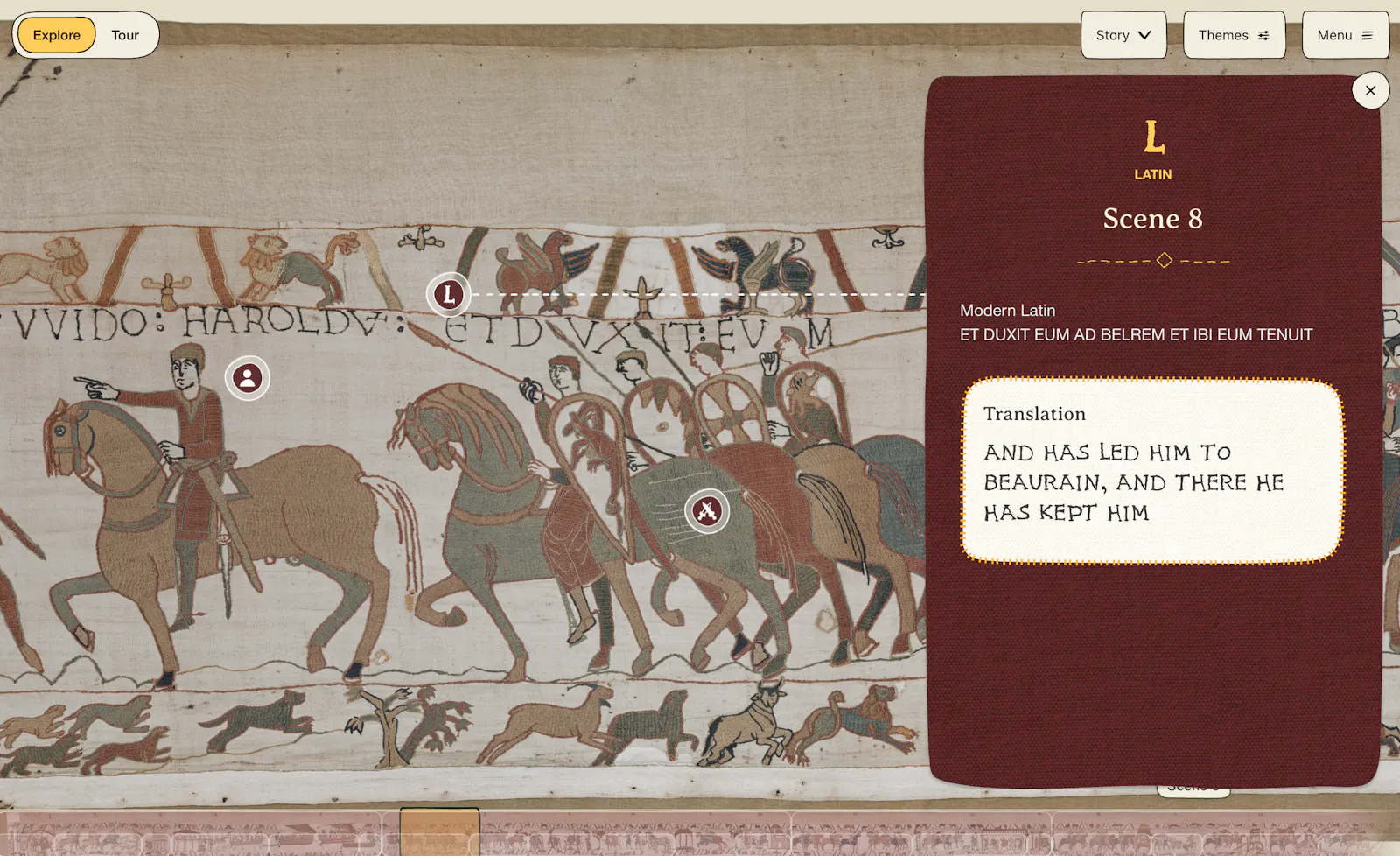 The Bayeux Tapestry online experience screenshot 3