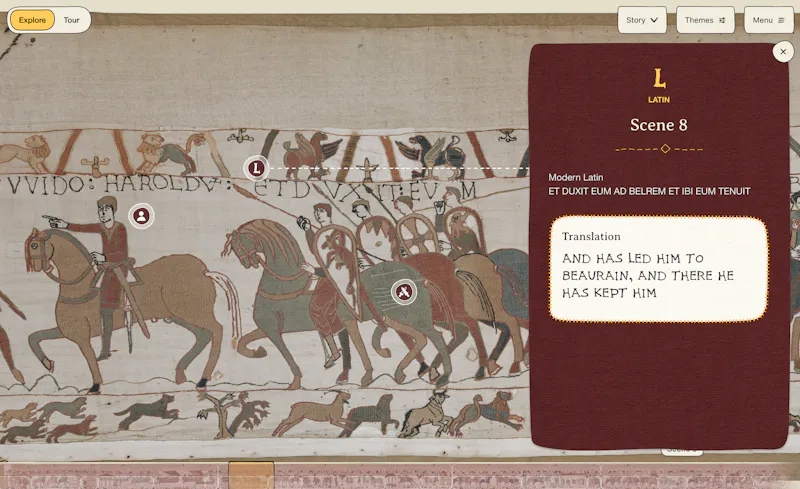 The Bayeux Tapestry online experience screenshot 3