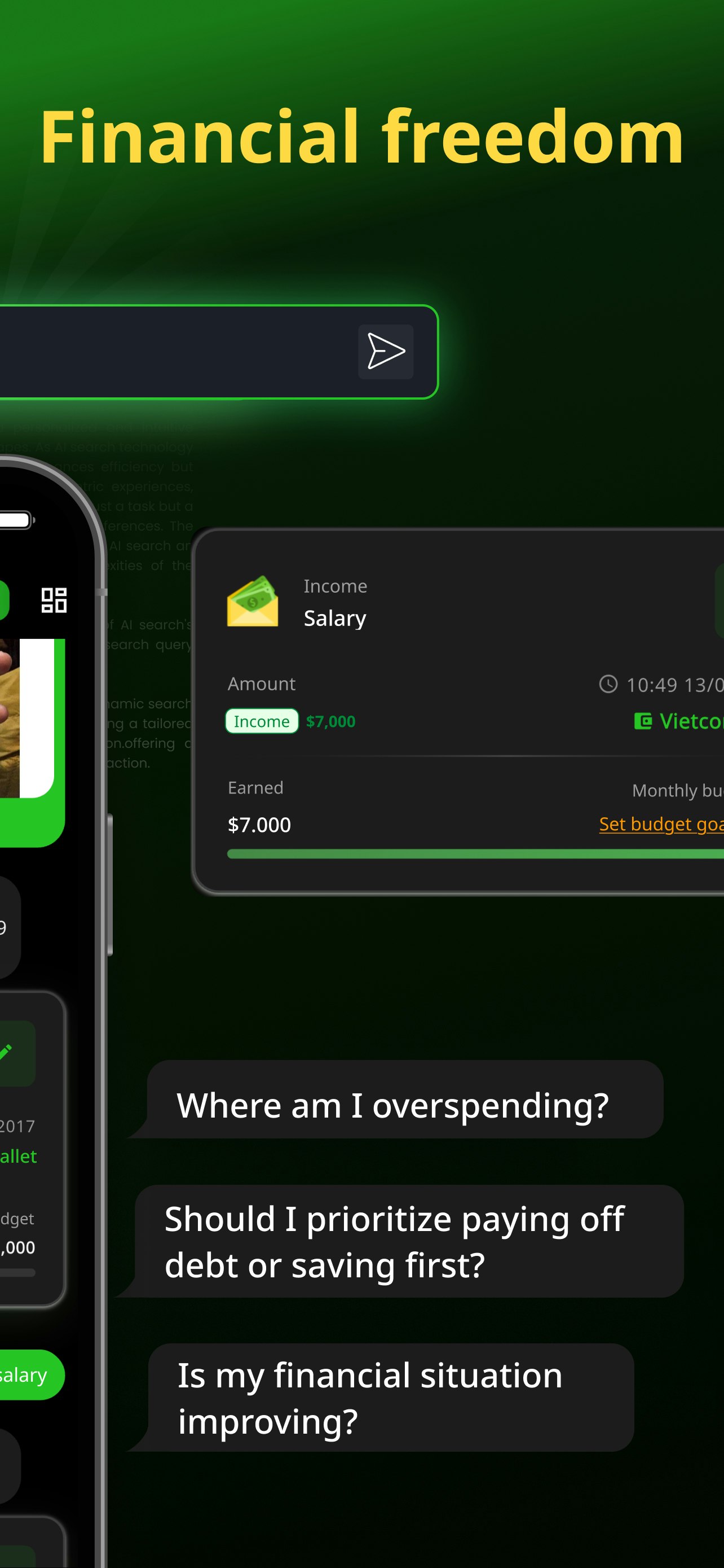 Finself: AI Track Budget Plan gallery image