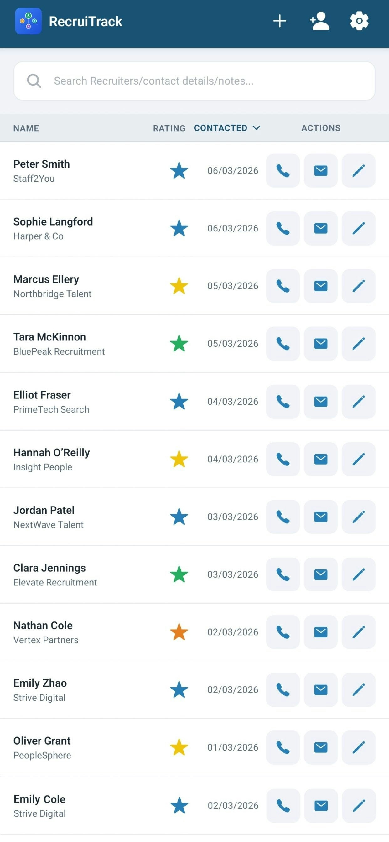 RecruiTrack