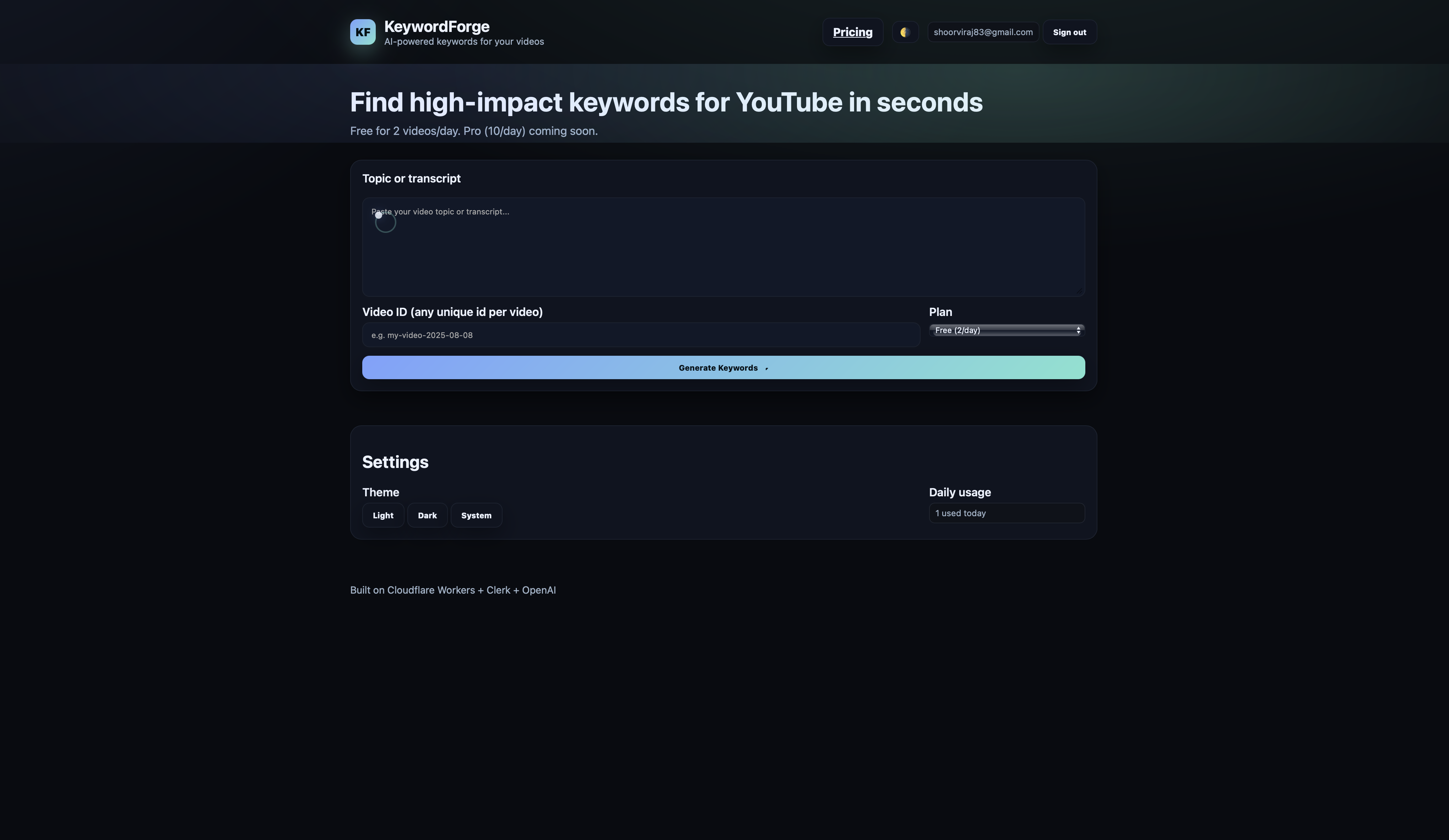 Keyword Forge gallery image