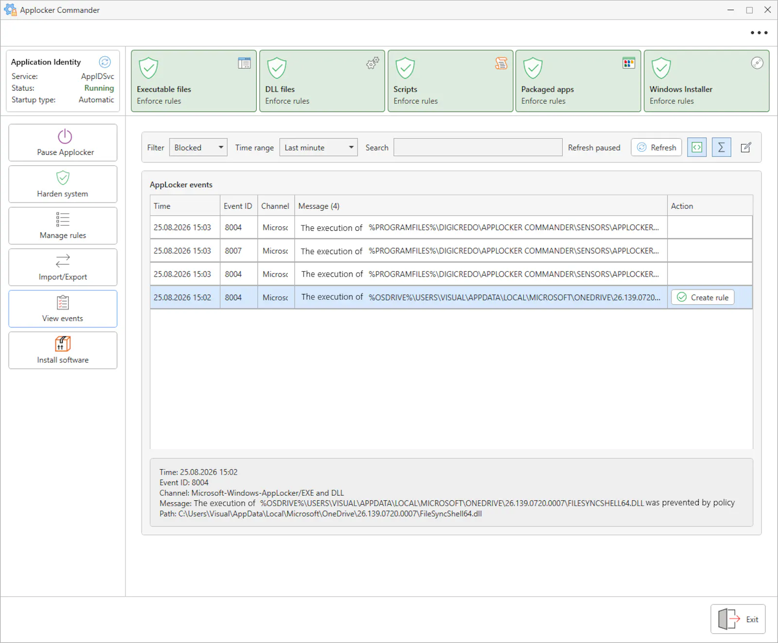 AppLocker Commander™ screenshot 5