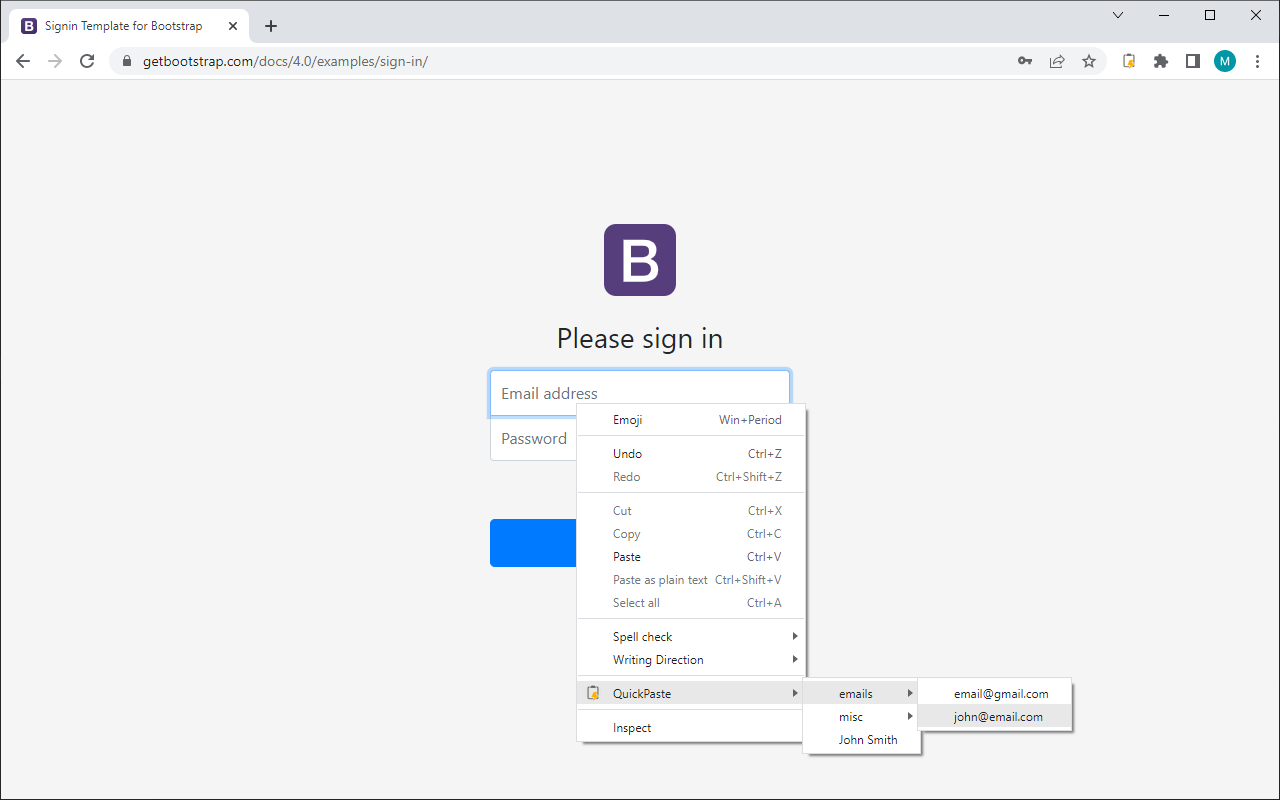 QuickPaste gallery image
