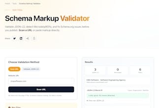 Schema Markup Validator gallery image