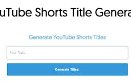 YouTube Shorts Title Generator media 2