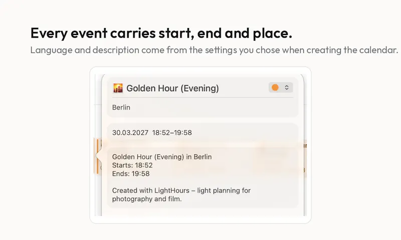 lighthours screenshot 4