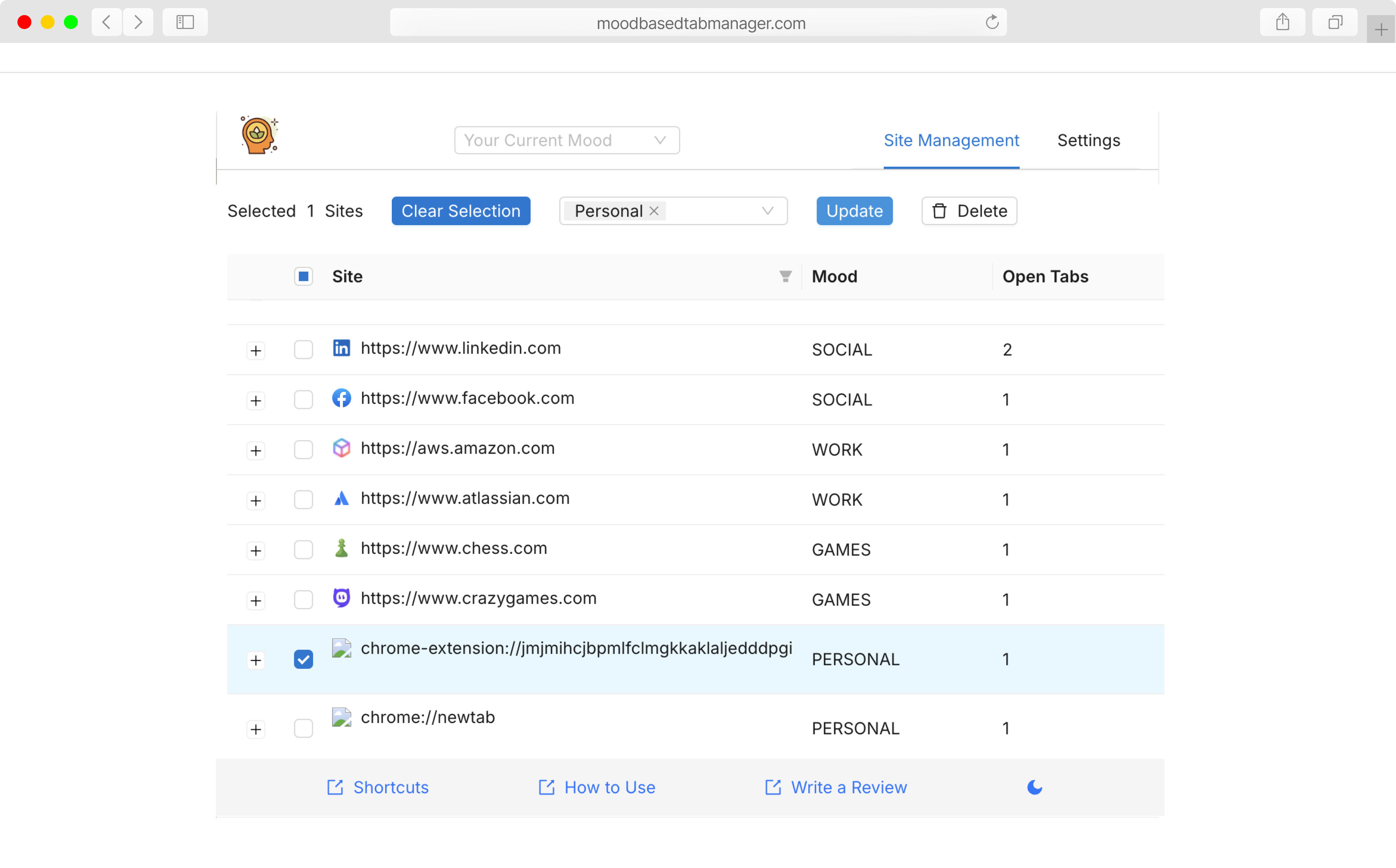 Mood Based Tab Manager media 5