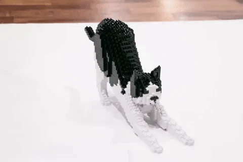 LEGO® Inspired Cat Sculptures