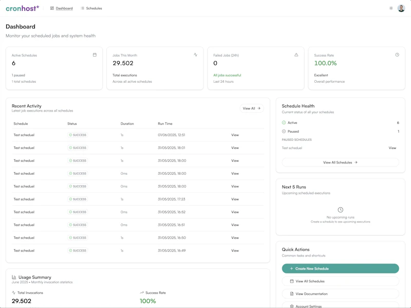 Cron Host screenshot 1