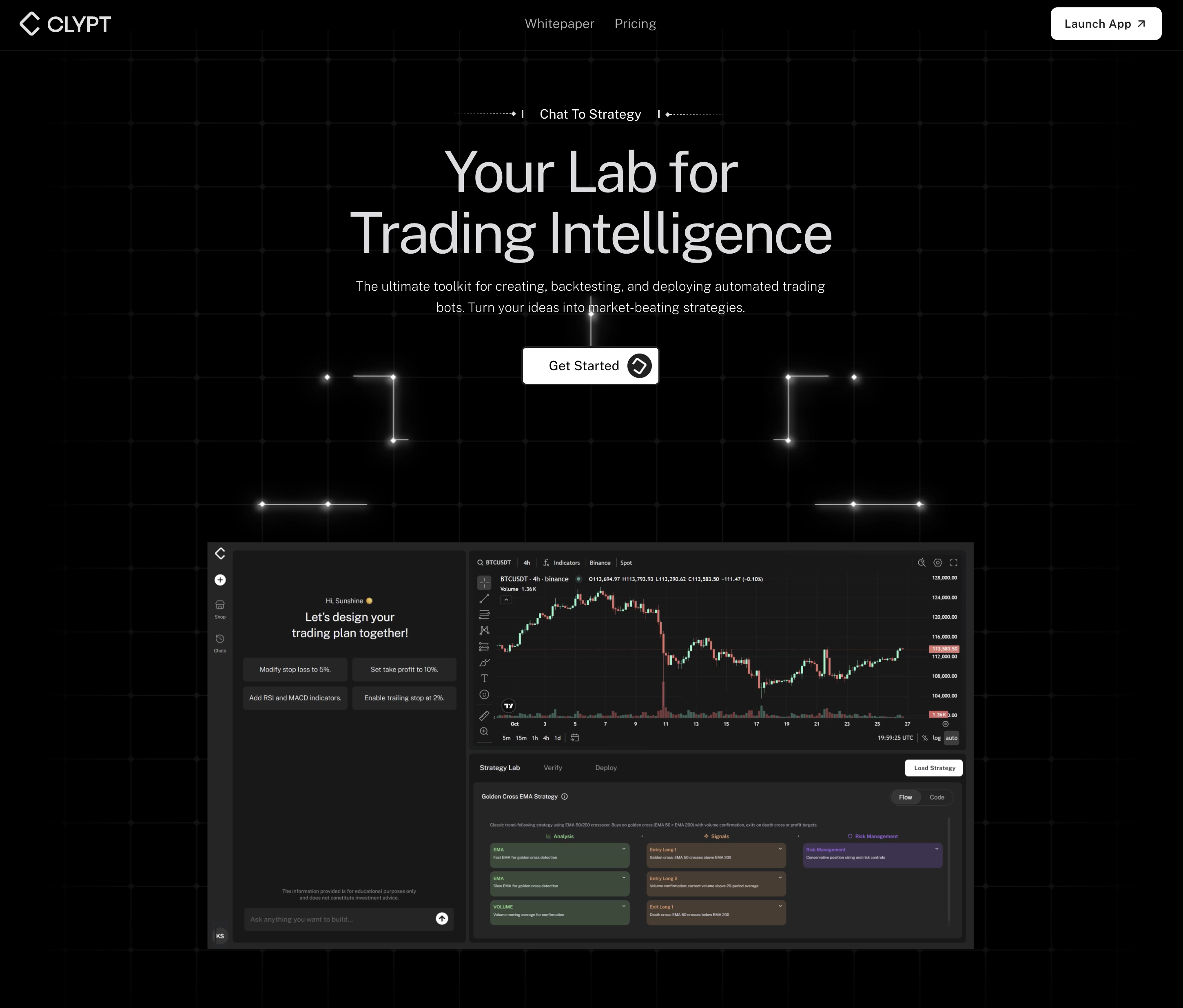 CLYPT - Main screenshot showing features and interface