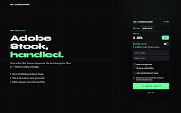 Stock photo metadata in 5 seconds. gallery image