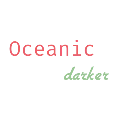 Oceanic Darker for VSCode