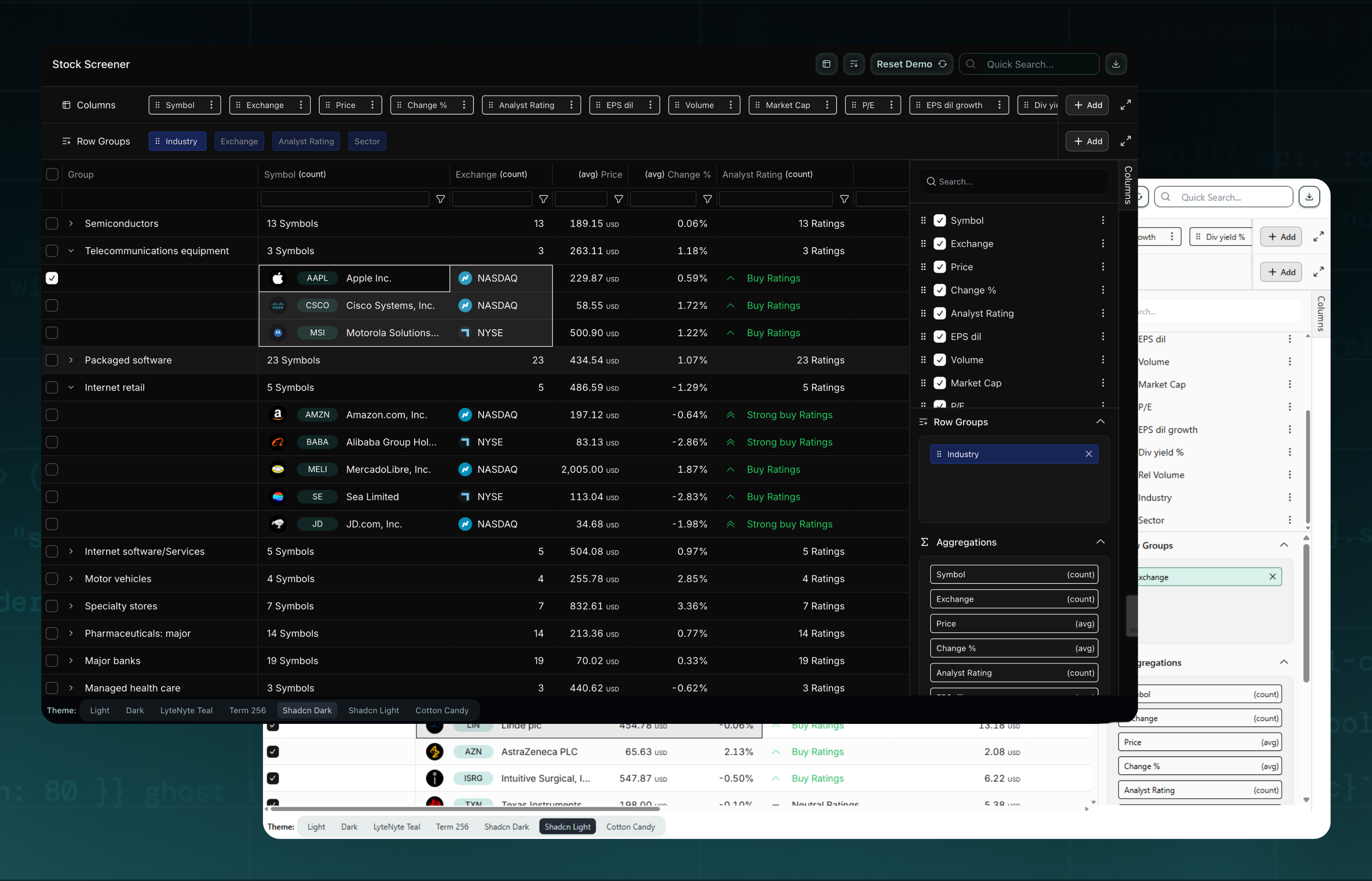 LyteNyte Grid 2.0 gallery image