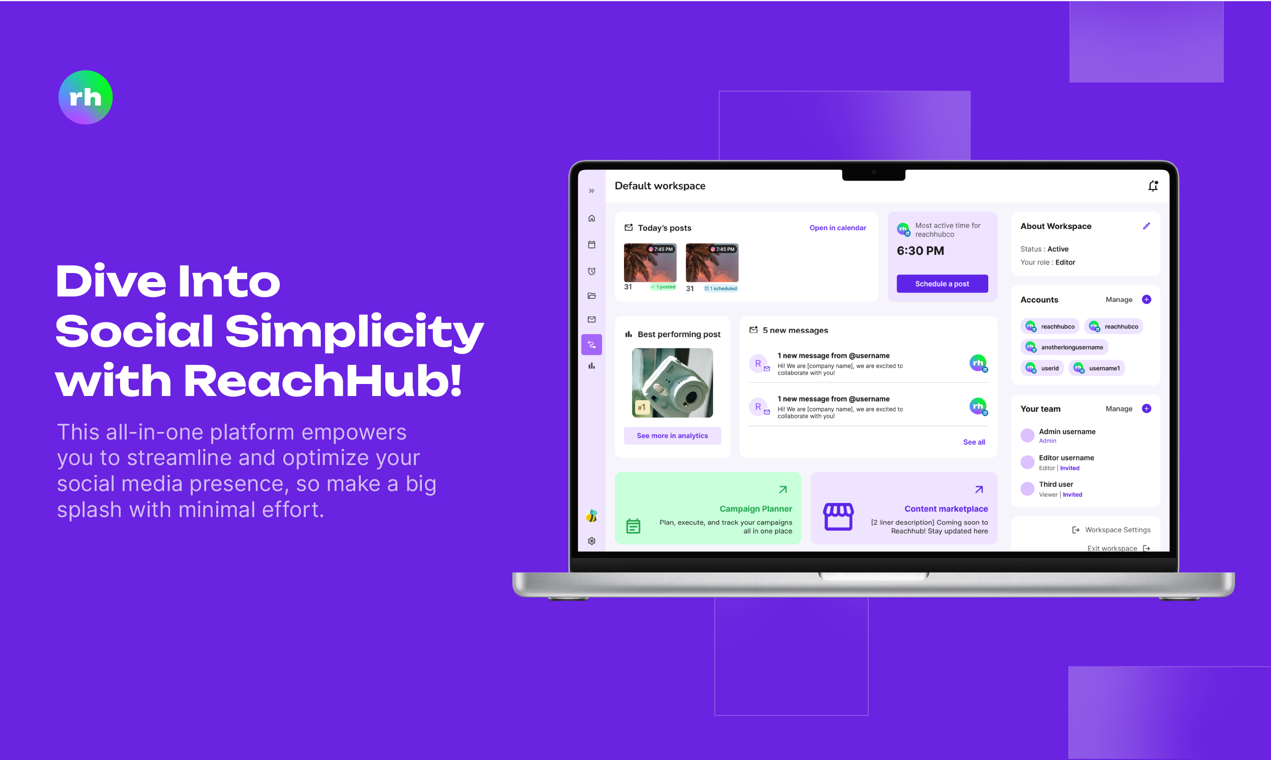 Reachhub: Social Media Automation Tool media 2