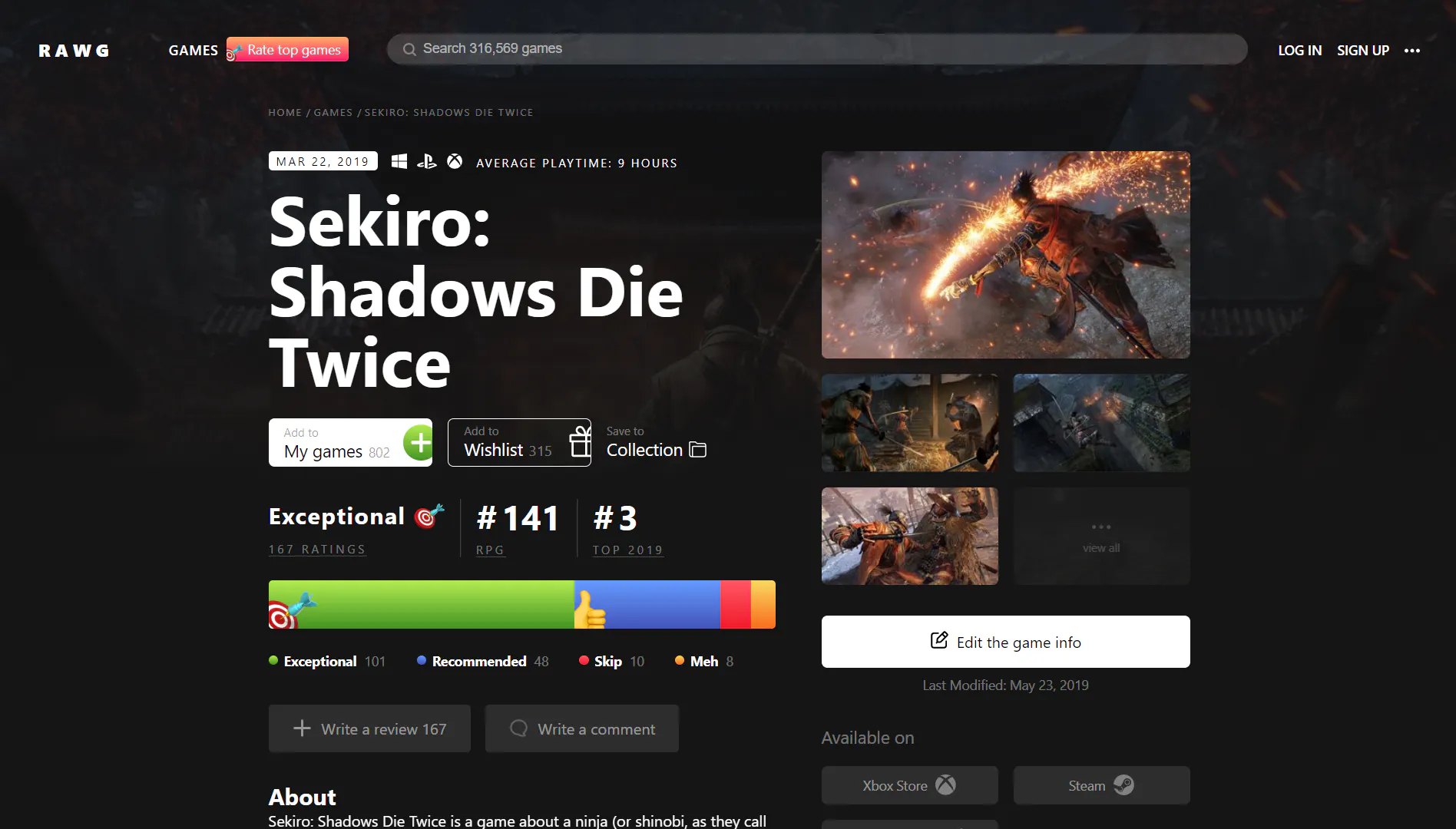 Rawg Api RAWG: Largest video game database & video game discovery service ...