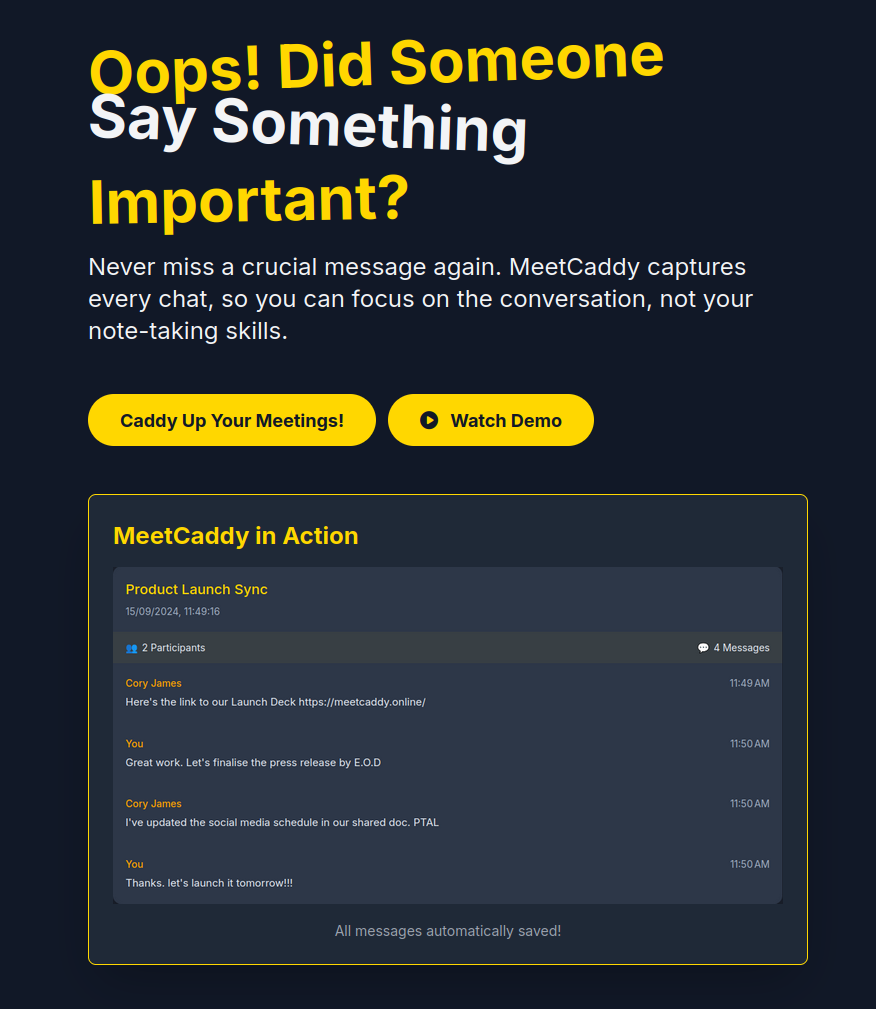 MeetCaddy media 2