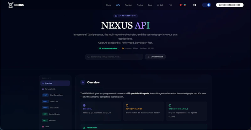 NEXUS — Multi Persona Agentic AI  screenshot 1