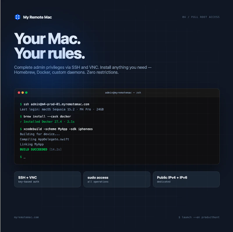 My Remote Mac screenshot 3