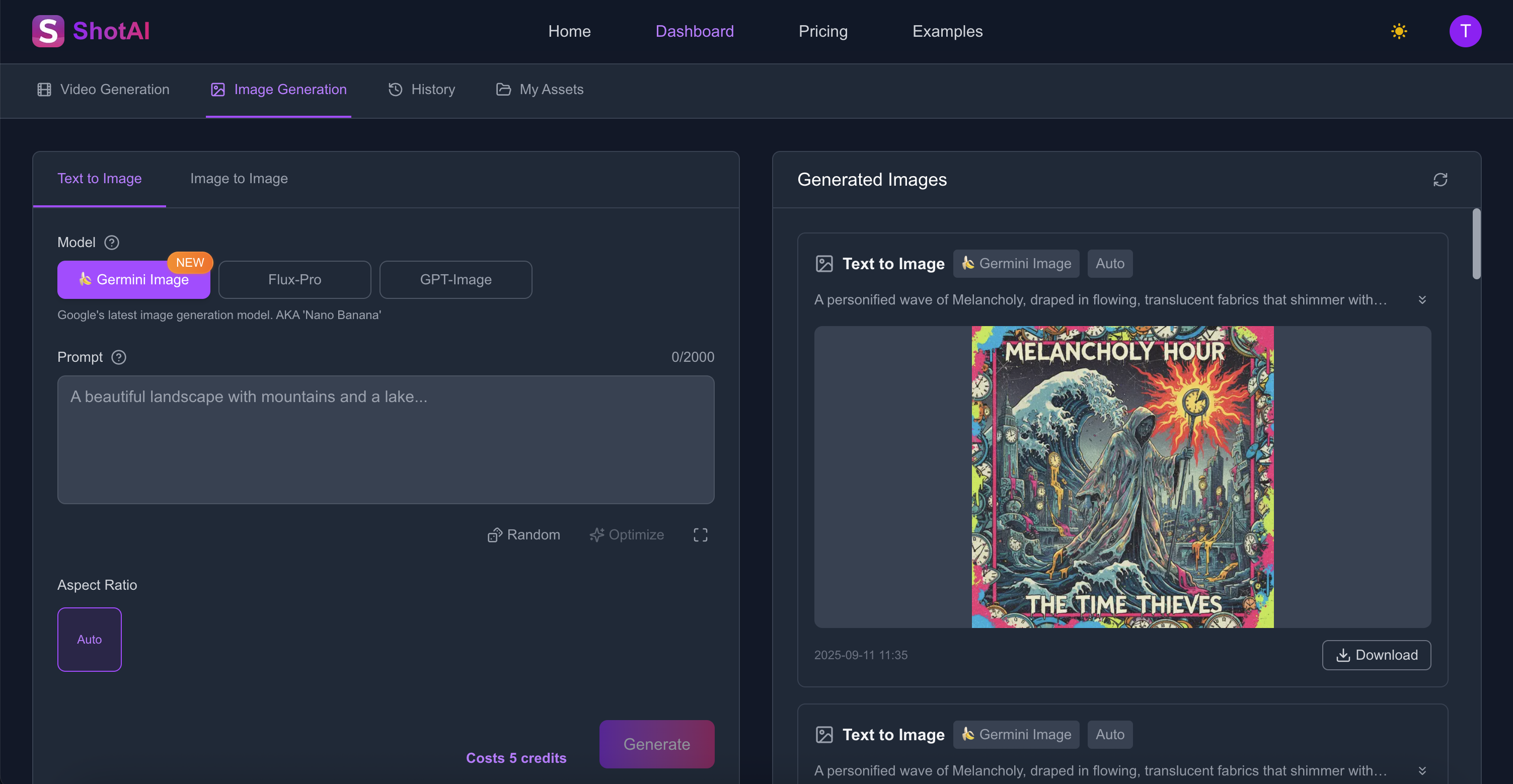 Média ShotAI.app - Plateforme de création d'image et de vidéo AI 2