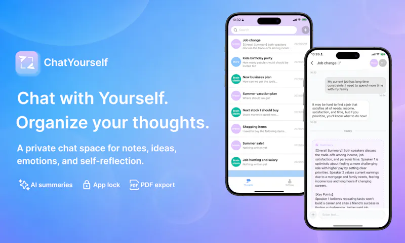 ChatYourself  screenshot 1