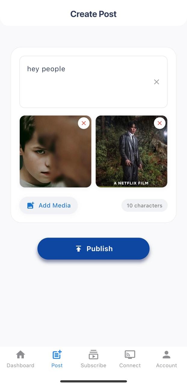 post4me - การจัดการโซเชียลมีเดียอย่างง่ายดาย media 1