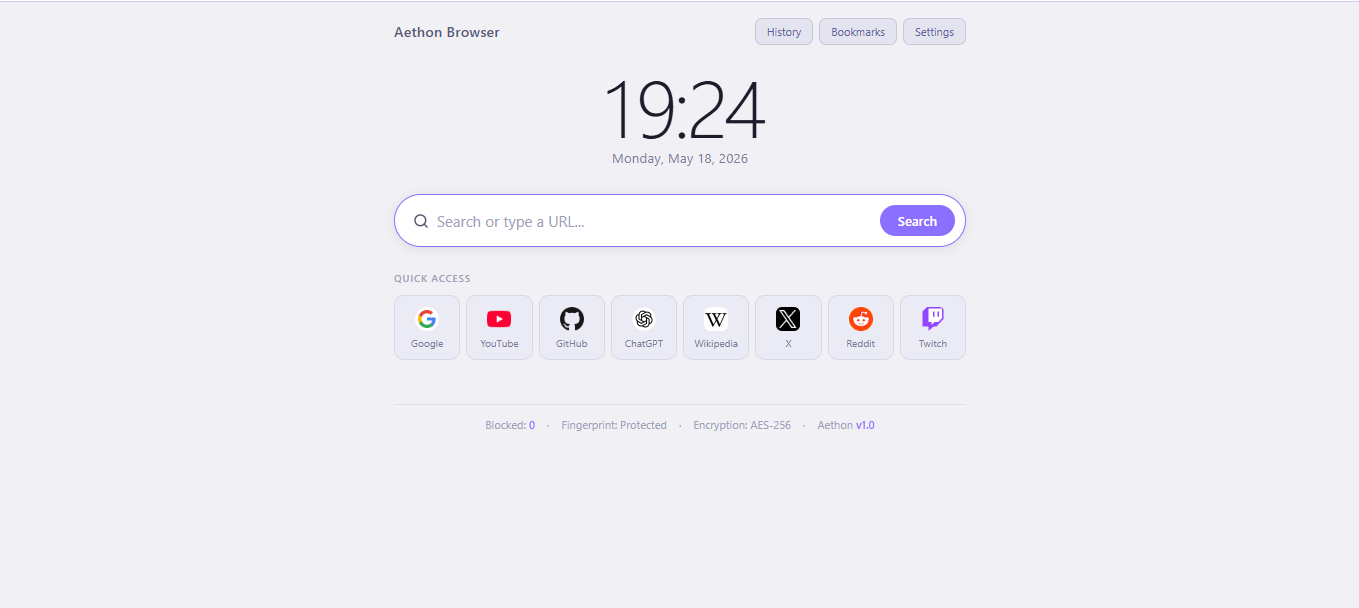 Aethon Browser gallery image