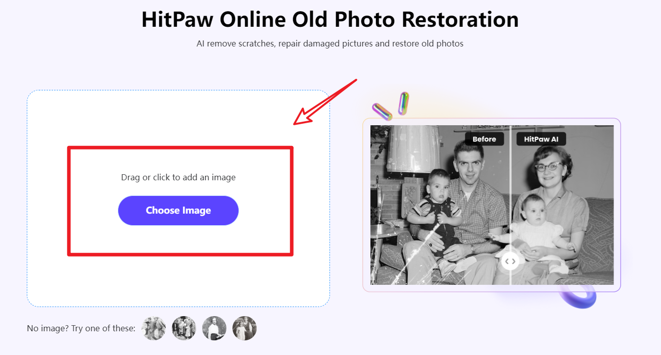 HitPaw Online Old Photo Restoration media 2