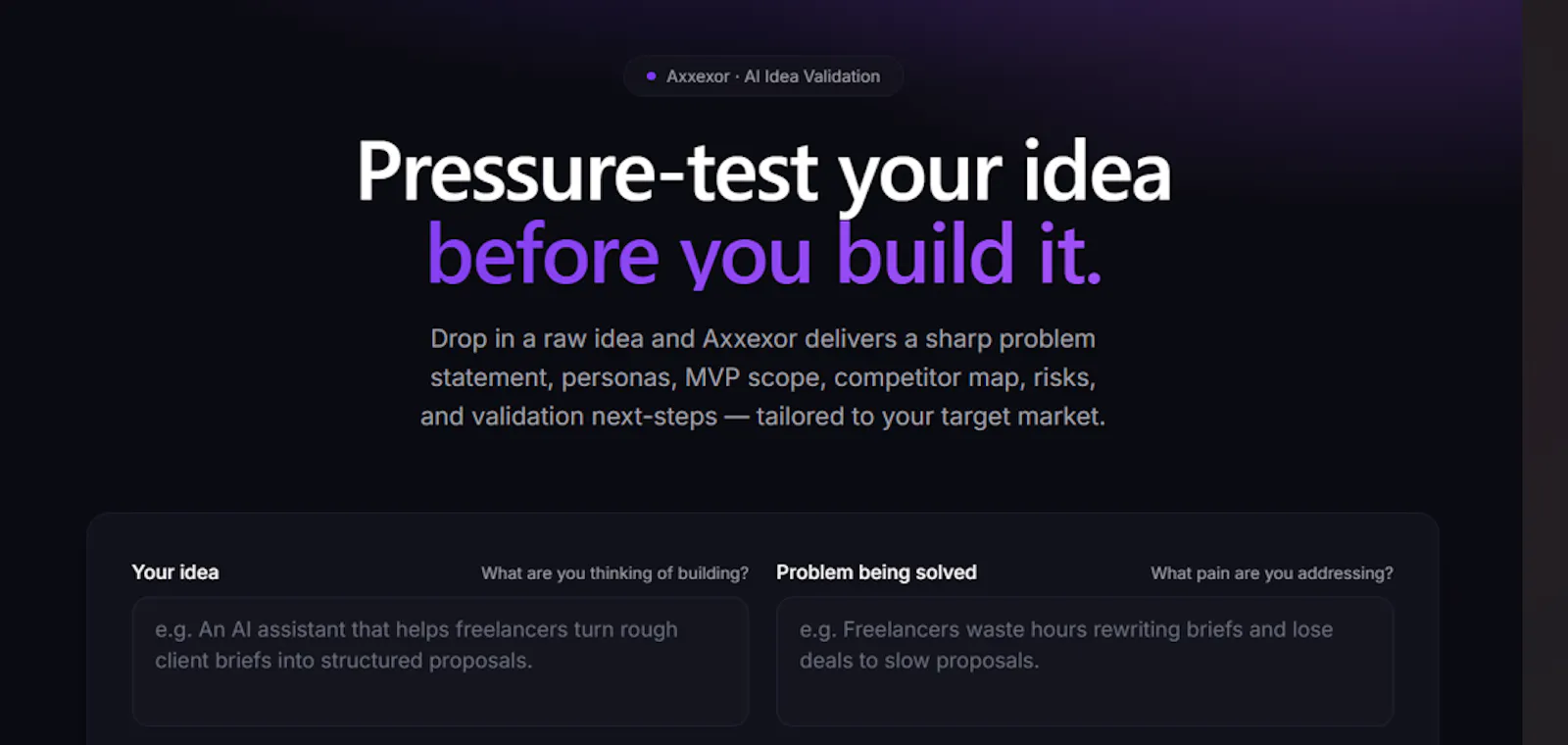 Axxexor screenshot 2