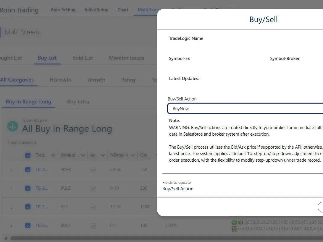 Robo Stock Trading, Price Alerts, News gallery image