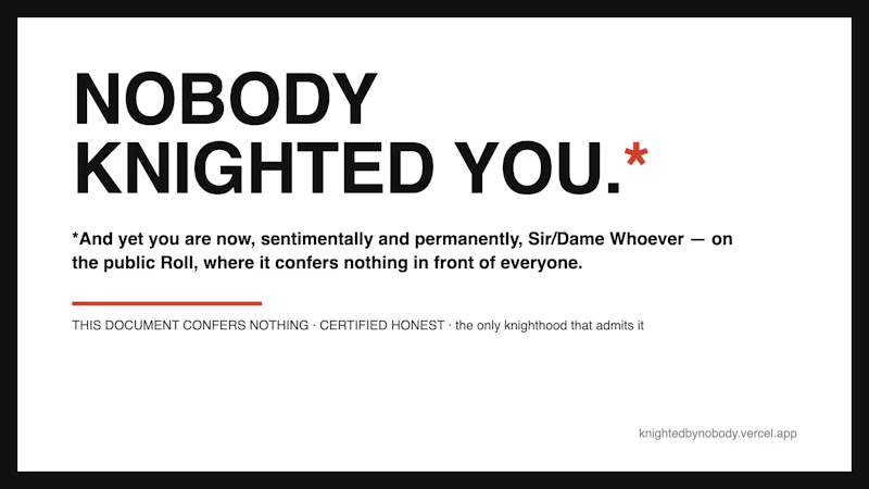 Knighted By Nobody screenshot 2