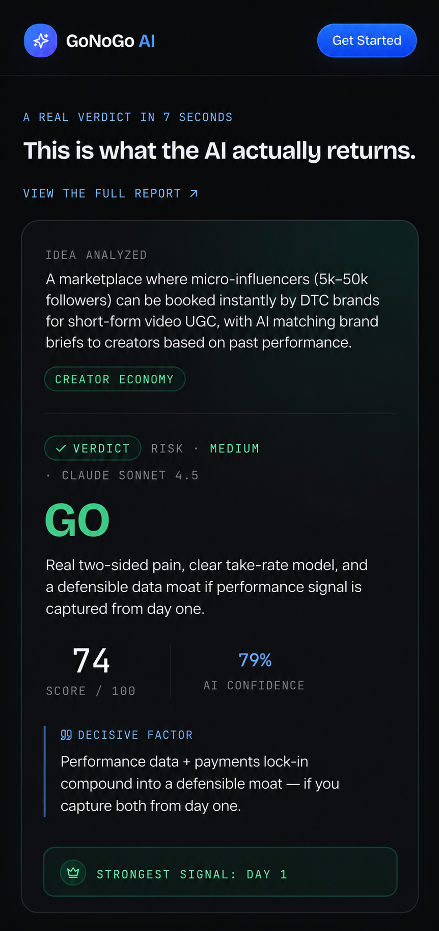 GoNoGo AI gallery image