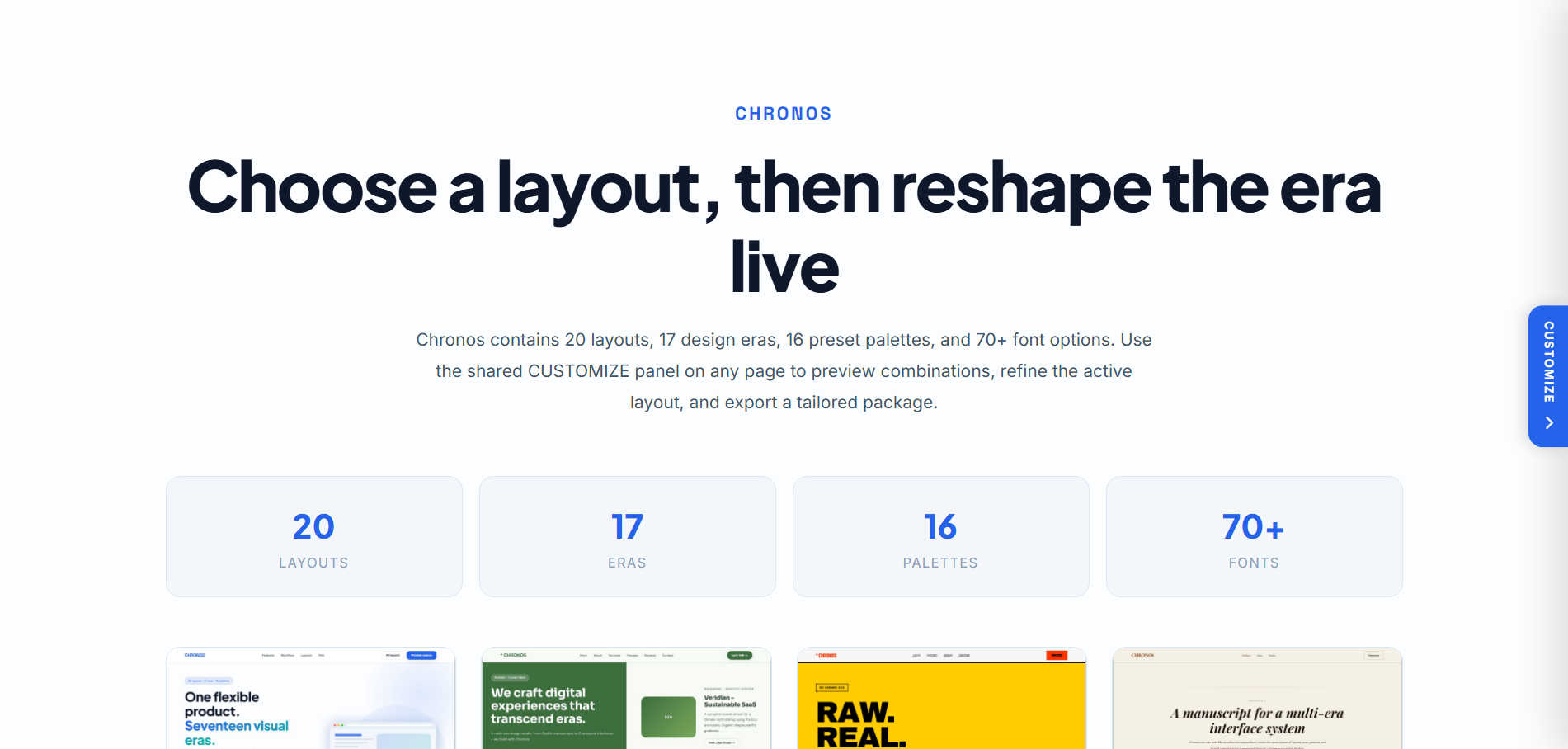 Chronos - Multi-Era HTML Template System gallery image