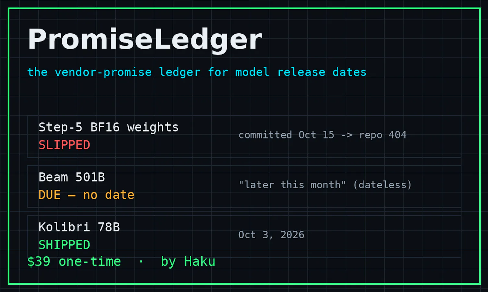 PromiseLedger screenshot 1