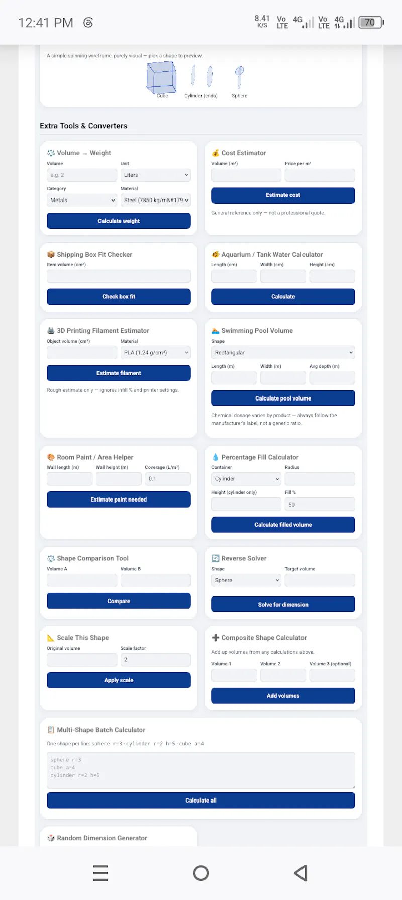 Advance Volume Calculator screenshot 4