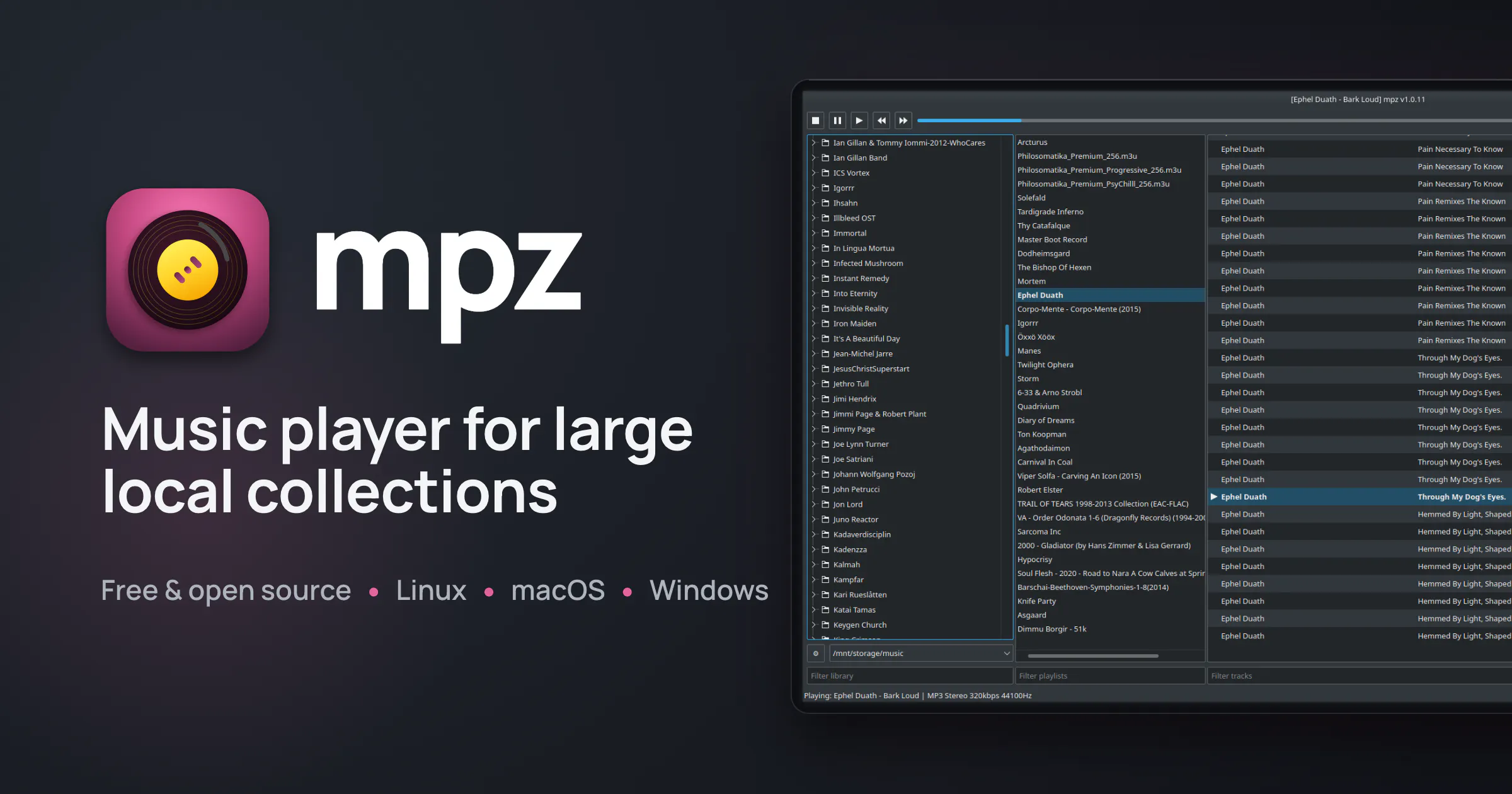 mpz - music player for local collections gallery image