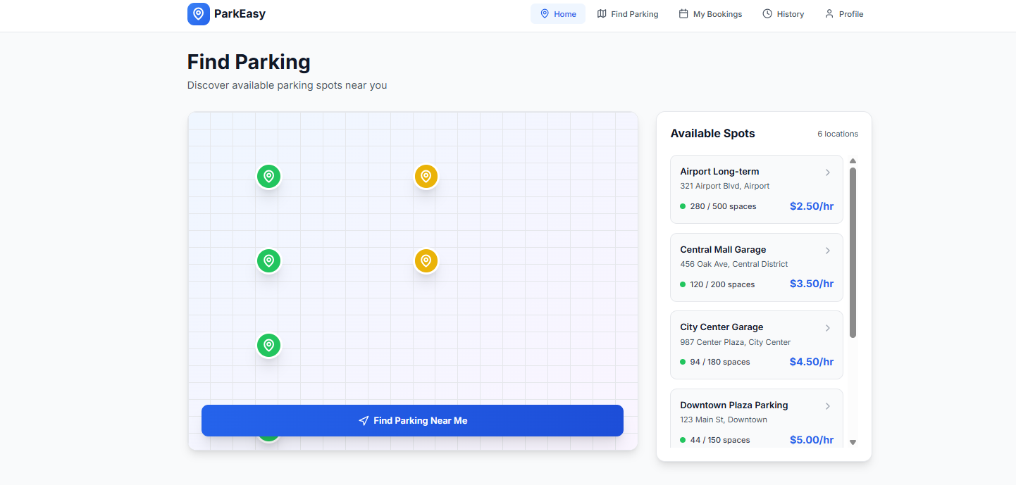 Car Parking App - Screenshot 3 showing product features and functionality
