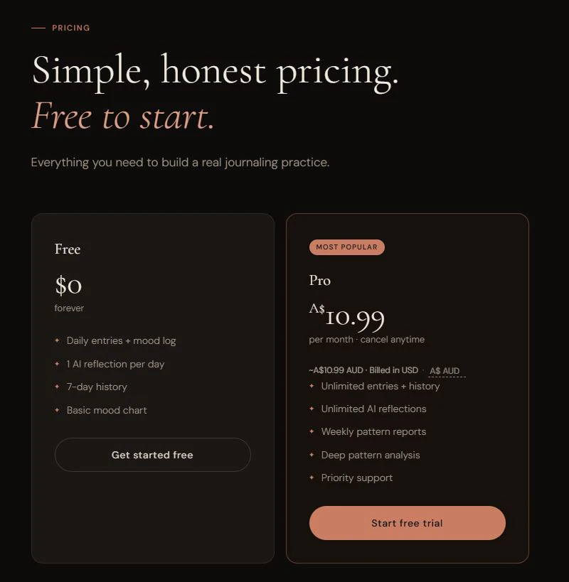 Reflekt — The journal that writes back screenshot 5