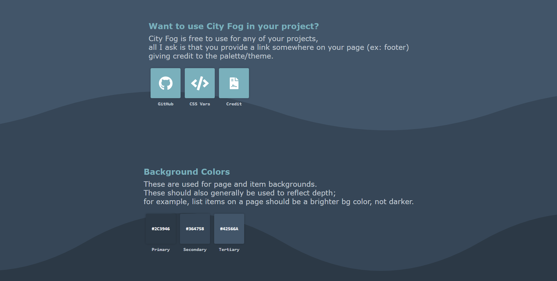 City Fog - Theme/Palette gallery image
