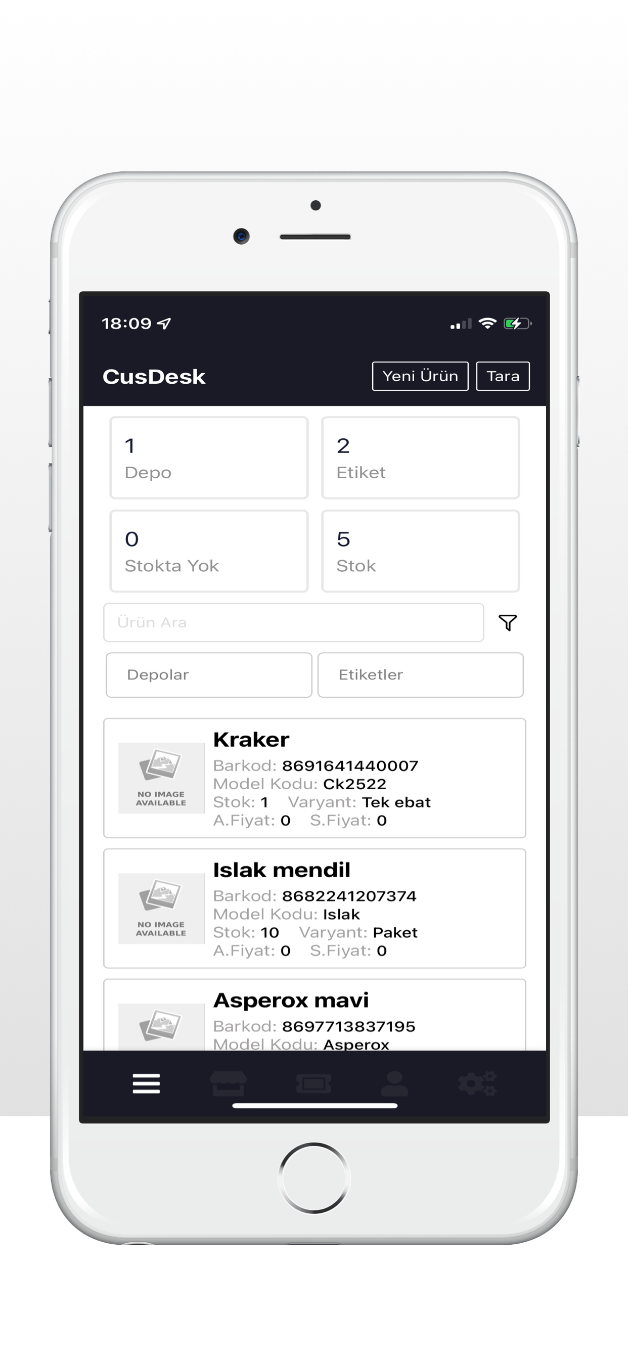 Cusdesk - Управление запасами и запасами - Ручная терминал с управлением акциями CRM медиа 1