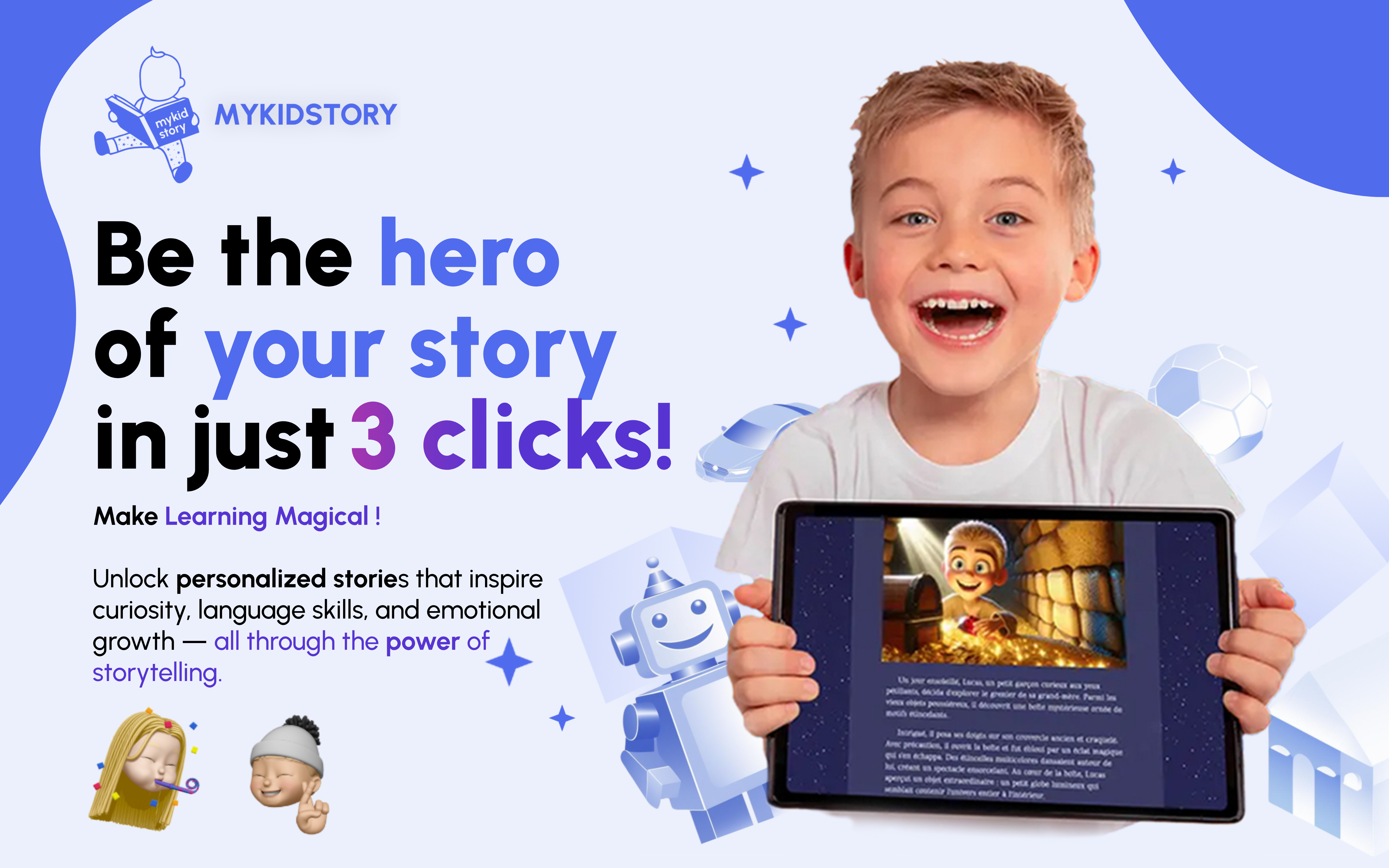 Mykidstory - Aiutare i bambini a imparare più velocemente attraverso le storie fatte solo per loro media 2