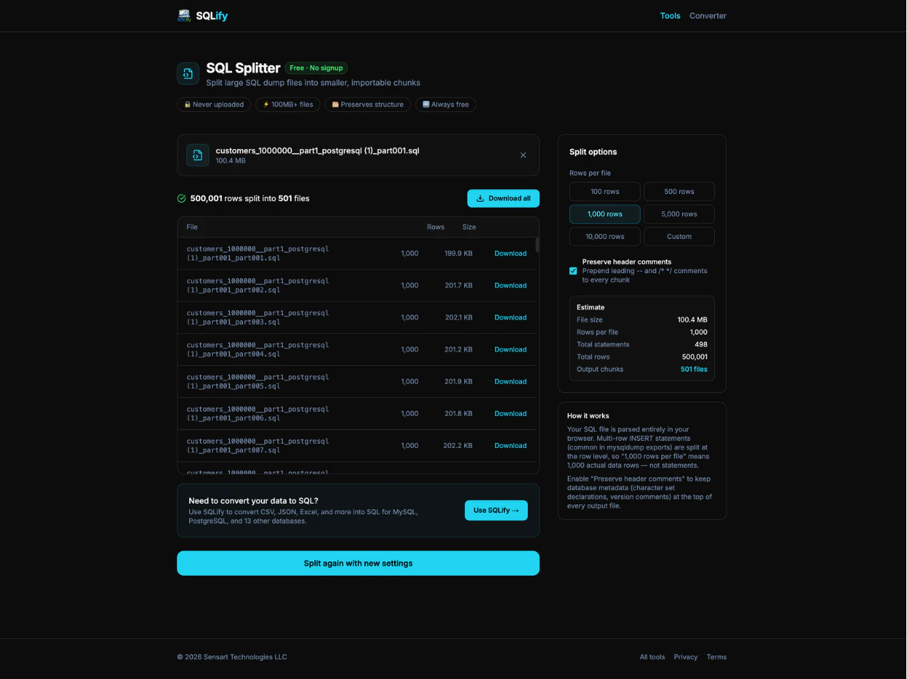 SQLify - tool which makes data jobs easy screenshot 5