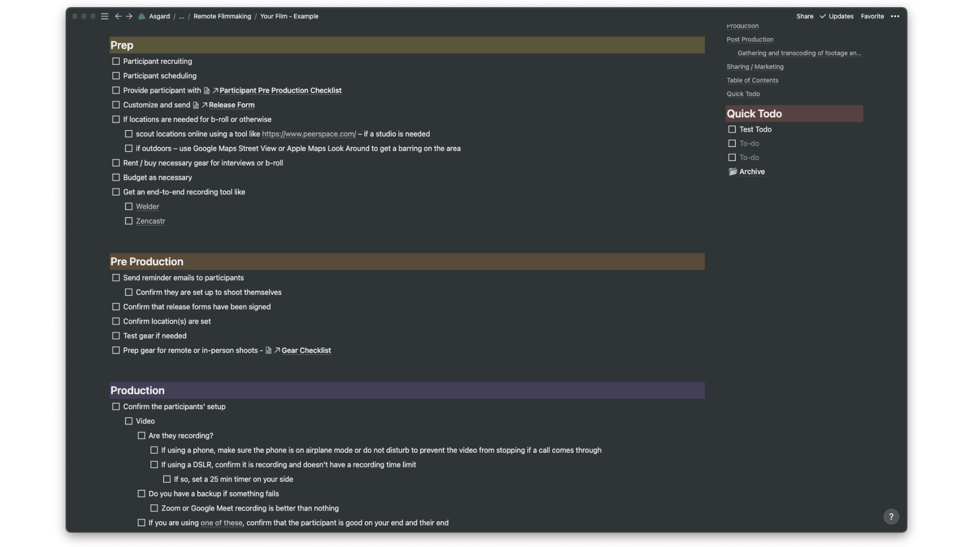 Remote Filmmaking Checklist gallery image