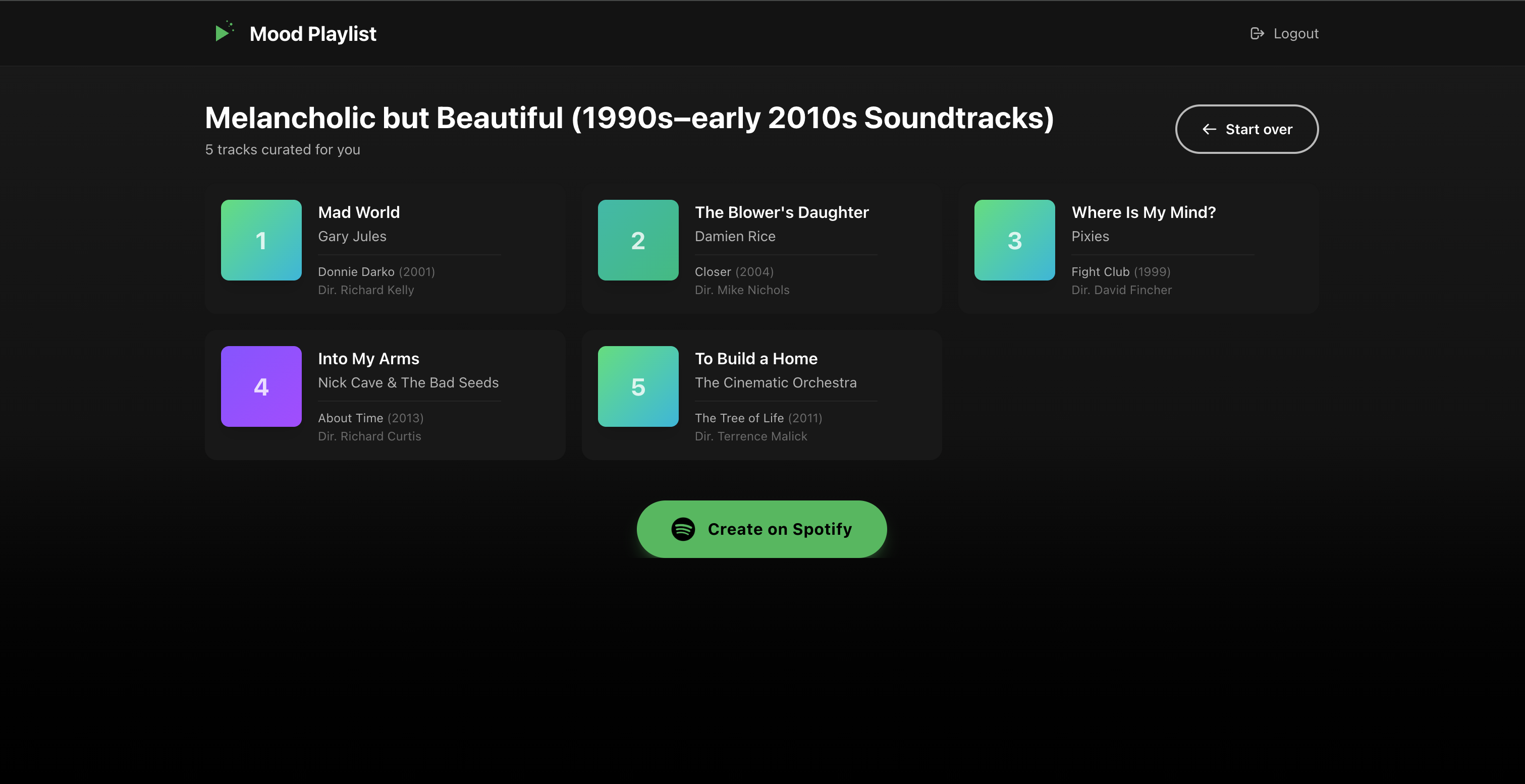 AI Powered Spotify Playlist Creator gallery image